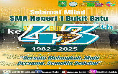 HUT SMA NEGERI 1 BUKIT BATU KE 43