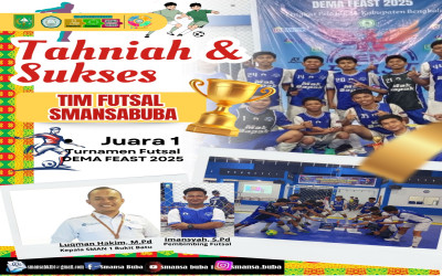 Pemberian Penghargaan Siswa Berprestasi Turnamen Futsal DEMA FEAST 2025