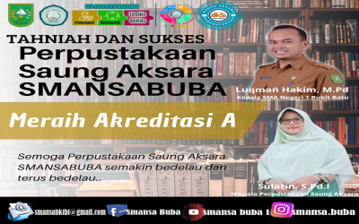 Visitasi Akreditasi Perpustakaan Saung Aksara SMA Negeri 1 Bukit Batu