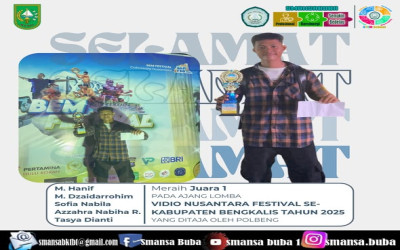 Pemberian Penghargaan kepada siswa Berprestasi pada Lomba Video Nusantara Festival Tahun 2025