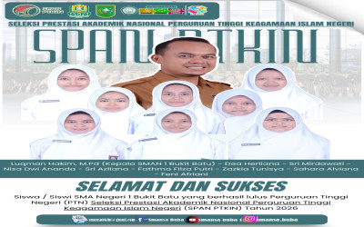 SISWA SISWI SMA NEGERI 1 BUKIT BATU LULUS SPAN PTKIN TAHUN 2026